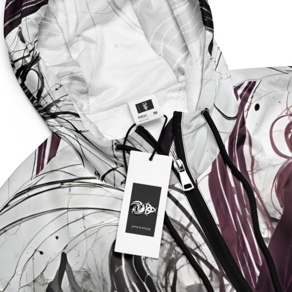 Abstract Art— Women’s cropped windbreaker - Image 5
