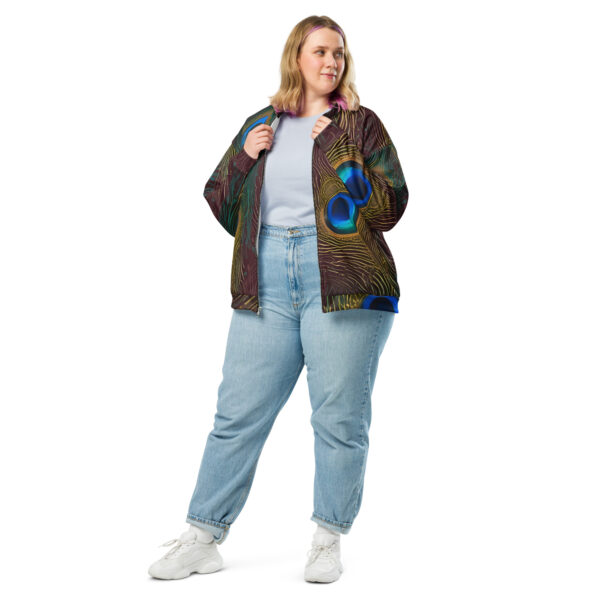 Premium Peacock feathers Bomber Jacket - Image 7