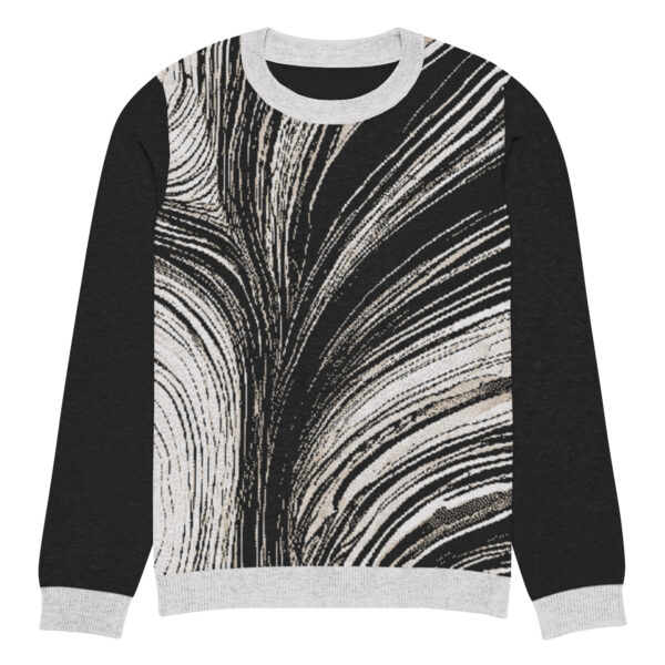 Black&White Knitted crew neck sweater - Image 4