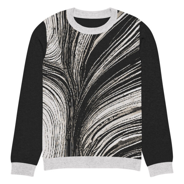 Black&White Knitted crew neck sweater - Image 8