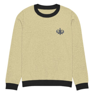 Knitted crew neck sweater